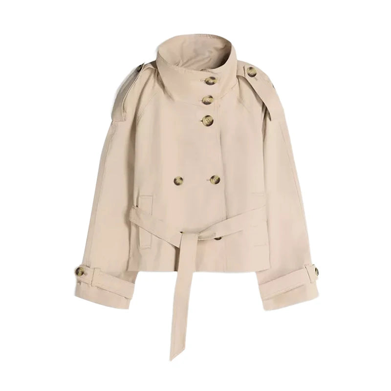 VELORA™ Funnel Trench Coat