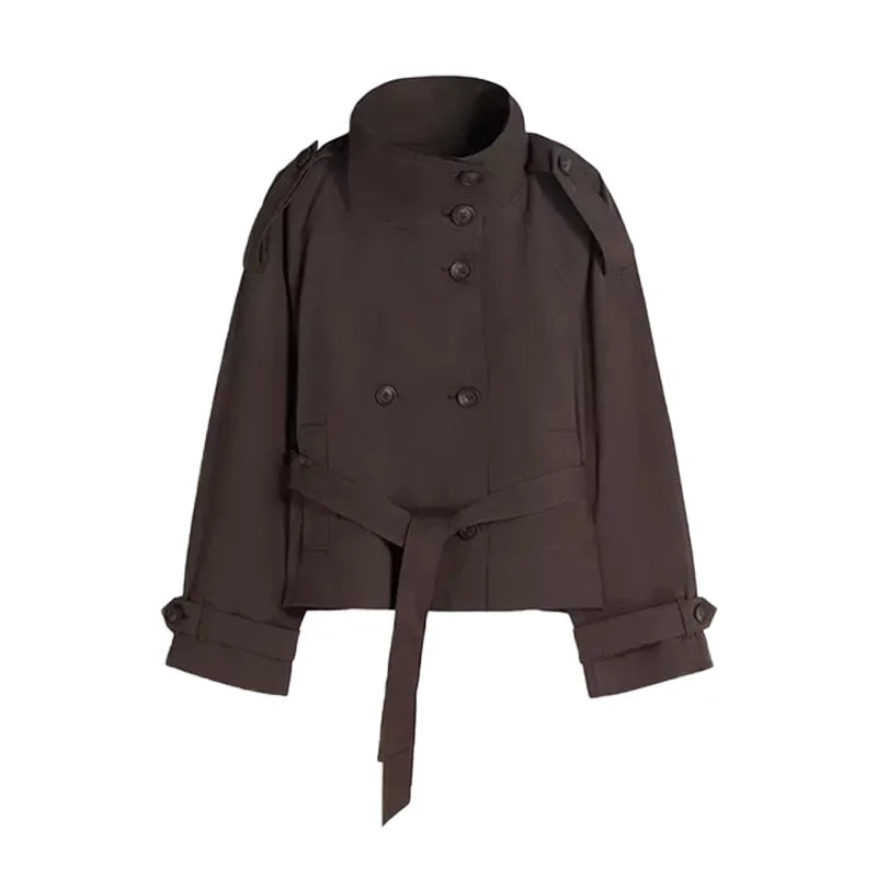 VELORA™ Funnel Trench Coat